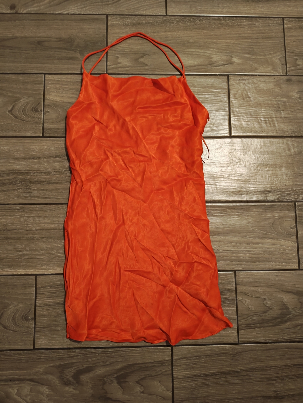 Zara Orange Slip Dress